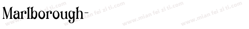 Marlborough字体转换