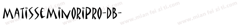 MatisseMinoriPro-DB字体转换