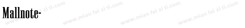 Mallnote字体转换