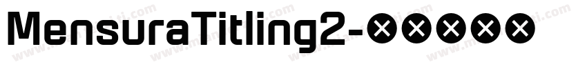 MensuraTitling2字体转换