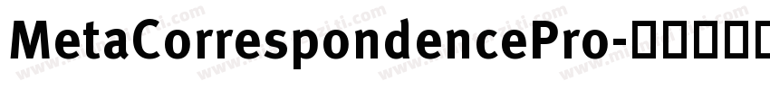MetaCorrespondencePro字体转换