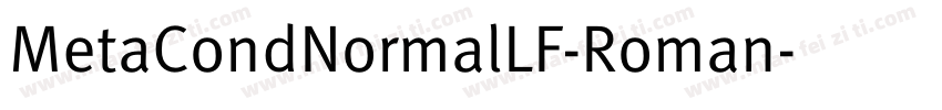 MetaCondNormalLF-Roman字体转换