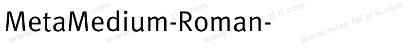 MetaMedium-Roman字体转换