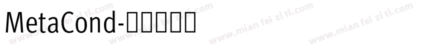 MetaCond字体转换