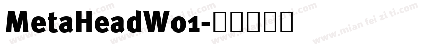 MetaHeadW01字体转换