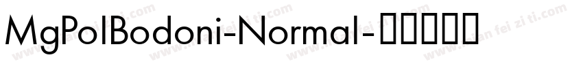 MgPolBodoni-Normal字体转换