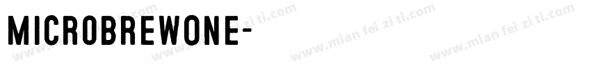 MicrobrewOne字体转换