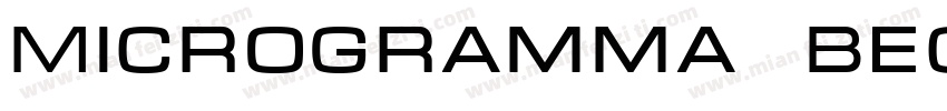 Microgramma_Becke字体转换