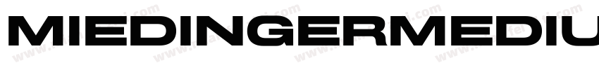 MiedingerMedium字体转换