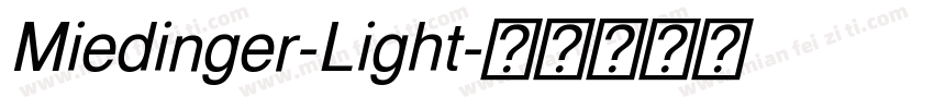 Miedinger-Light字体转换