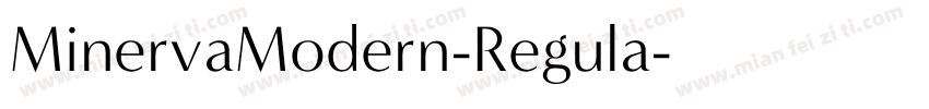 MinervaModern-Regula字体转换