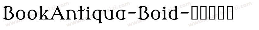 BookAntiqua-Boid字体转换