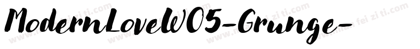 ModernLoveW05-Grunge字体转换