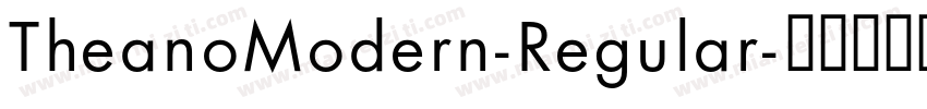 TheanoModern-Regular字体转换
