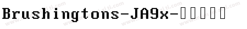 Brushingtons-JA9x字体转换