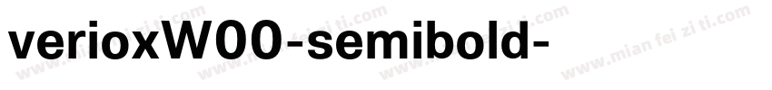 verioxW00-semibold字体转换