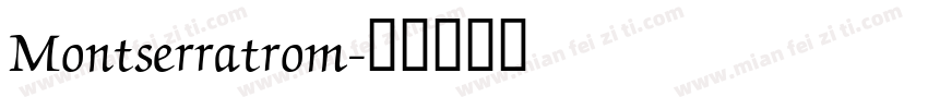 Montserratrom字体转换
