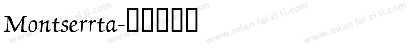 Montserrta字体转换