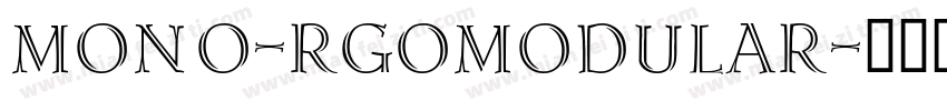MONO-RGOMODULAR字体转换