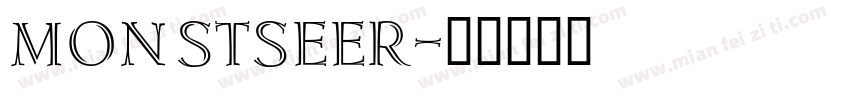 Monstseer字体转换