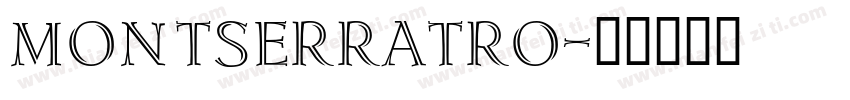 Montserratro字体转换