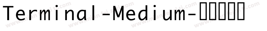 Terminal-Medium字体转换