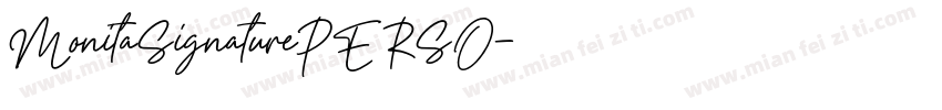 MonitaSignaturePERSO字体转换