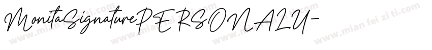 MonitaSignaturePERSONALU字体转换