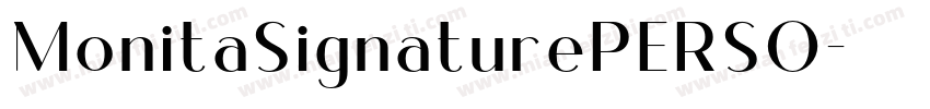 MonitaSignaturePERSO字体转换