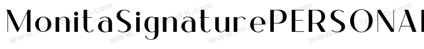 MonitaSignaturePERSONALU字体转换