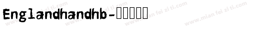 Englandhandhb字体转换