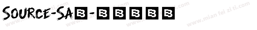 Source-Sa3字体转换