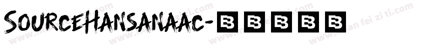 SourceHansanaac字体转换
