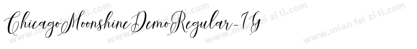 ChicagoMoonshineDemoRegular-7GZB字体转换