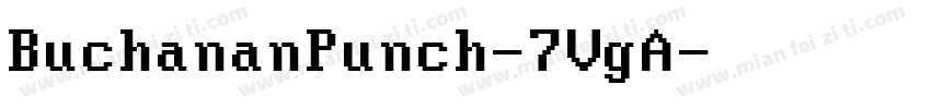 BuchananPunch-7VgA字体转换