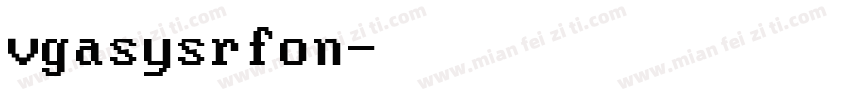 vgasysrfon字体转换