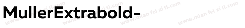 MullerExtrabold字体转换
