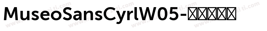 MuseoSansCyrlW05字体转换