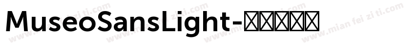 MuseoSansLight字体转换