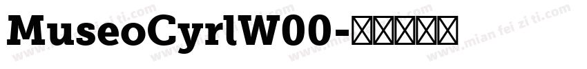MuseoCyrlW00字体转换