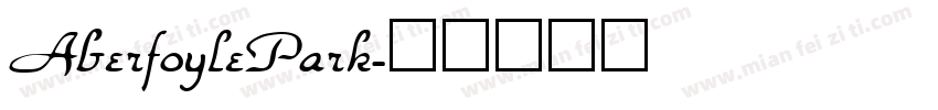 AberfoylePark字体转换