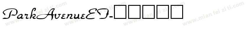 ParkAvenueEF字体转换