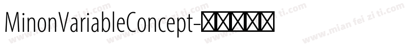 MinonVariableConcept字体转换