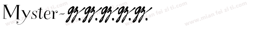 Myster字体转换
