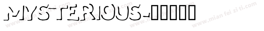 mysterious字体转换