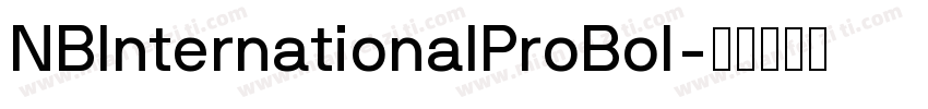 NBInternationalProBol字体转换