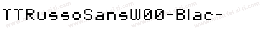 TTRussoSansW00-Blac字体转换