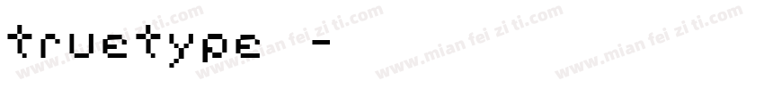 truetype宋体字体转换