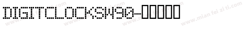 DigitClocksW90字体转换