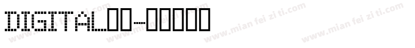 digital字体字体转换